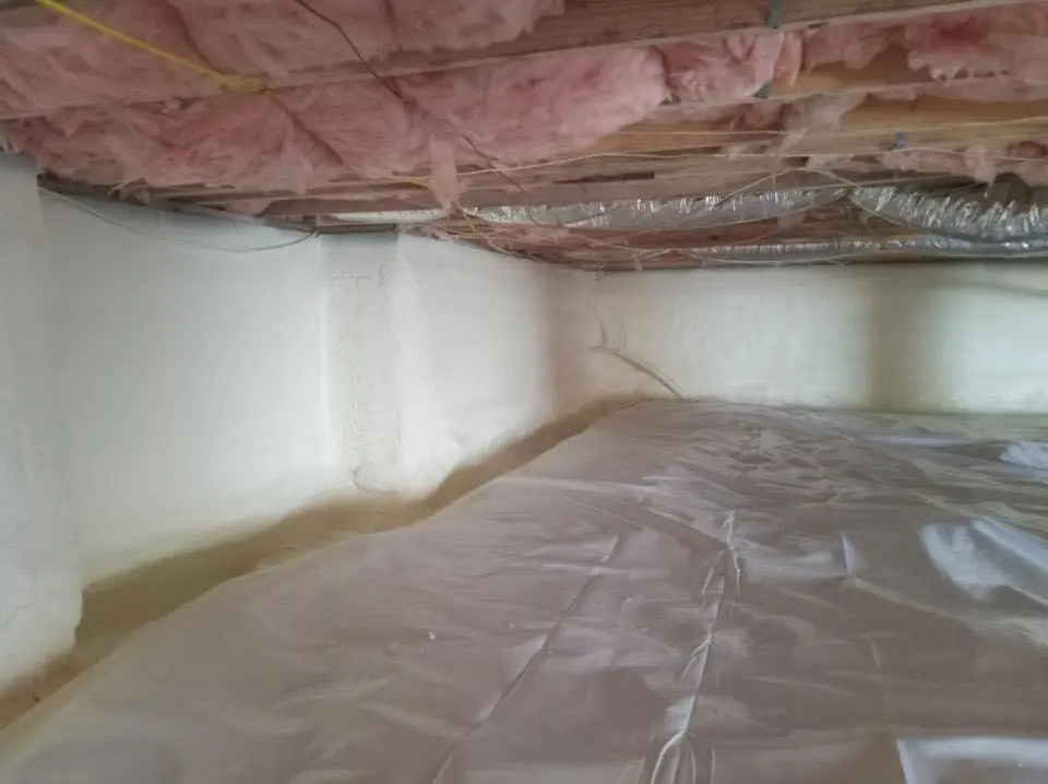 Crawl space encapsulation with closed-cell spray foam for Roof Waterproofing in Bonita Springs